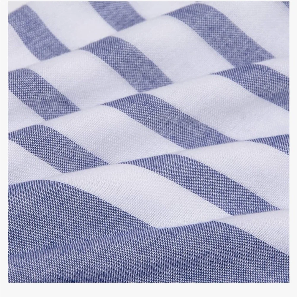 Isaac Mizrahi Gray and White Stripe Kimono - Picture 7 of 14